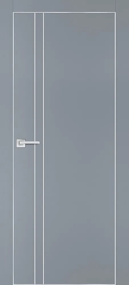 Фото Межкомнатная дверь PX-20  AL кромка с 4-х ст. Серый матовый